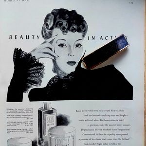 Vintage Barrette Bobby Pin  Clip Paris Black Silver Lucite  1990s 🖤🖤🖤